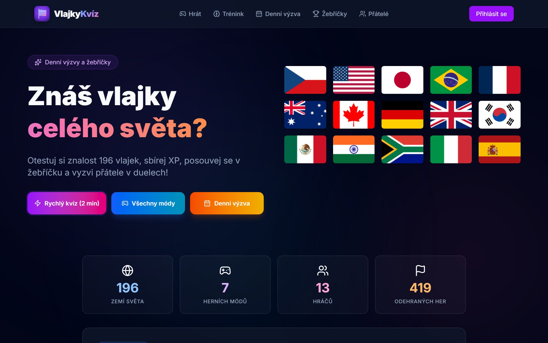 Vlajkový kvíz – online i offline pro restaurace